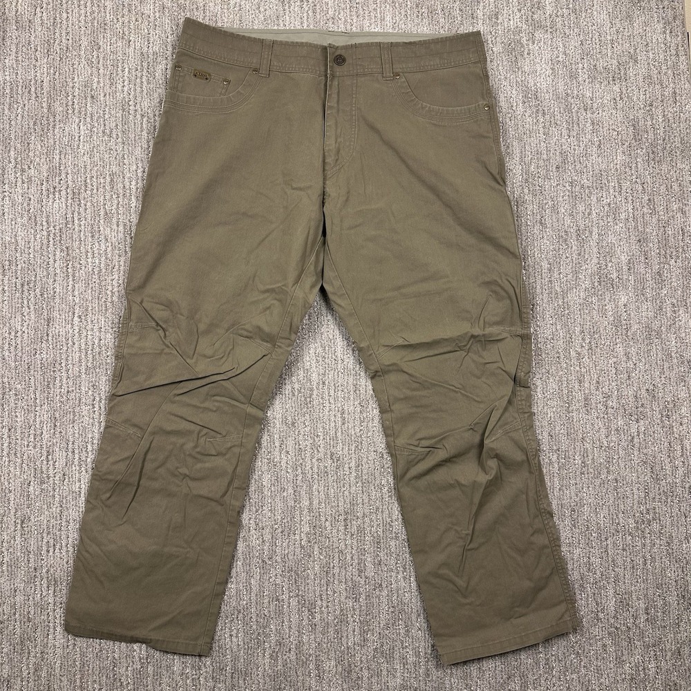 Kuhl Men's Green Revolvr Straight Pants Sz 38x30 Five Pockets Outdoor Hiking